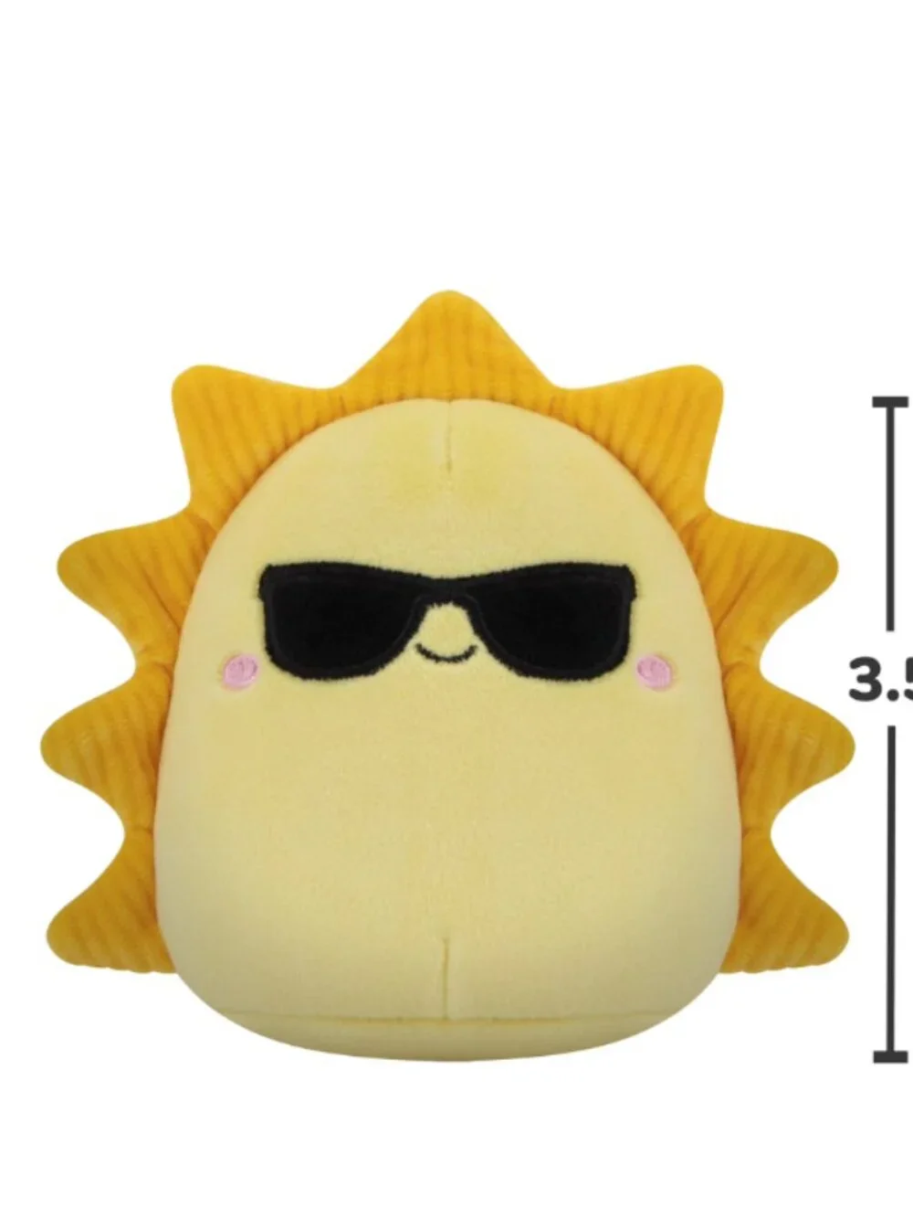Squishmallows 3.5in Dog Toy 2-Pack Squeaky Planet & Sun Plush Pet Toys